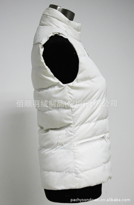 【外贸原单收腰女装防水保暖羽绒背心马甲工厂生产供应批发084】价格,厂家,图片,服装加工,佰顺羽绒制品(深圳)-