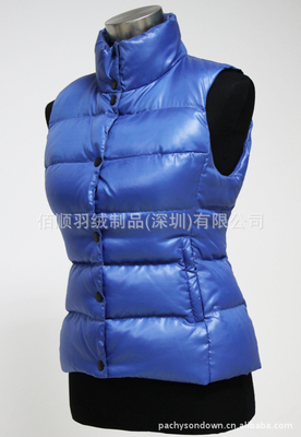 【女装修身防水保暖羽绒服马甲背心工厂生产批发供应082】价格,厂家,图片,服装加工,佰顺羽绒制品(深圳)-