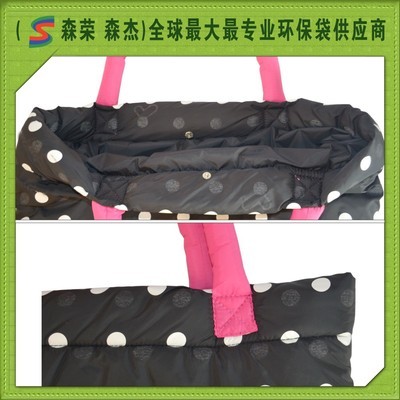 【广州优质厂家一条龙生产定制羽绒服手提袋】价格,厂家,图片,其他布类包装制品,广州市森荣手袋制造-
