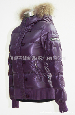 【制衣工厂生产批发供应外贸服装连帽毛条防水防寒保暖女装羽绒服81】价格,厂家,图片,服装加工,佰顺羽绒制品(深圳)-